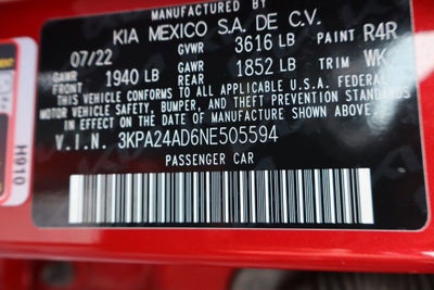 2022 Kia Rio S