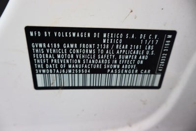 2018 Volkswagen Jetta 1.4T SE