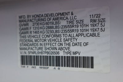 2023 Honda Odyssey Touring