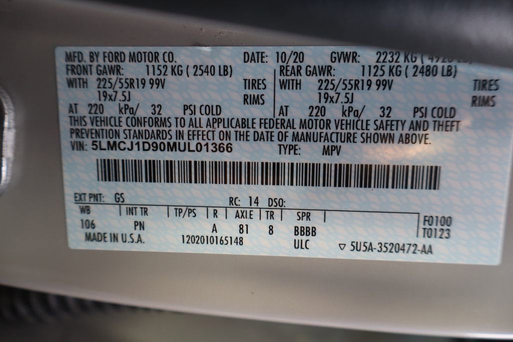 2021 Lincoln Corsair Standard