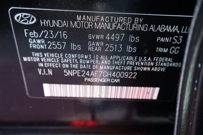 2016 Hyundai Sonata 2.4L