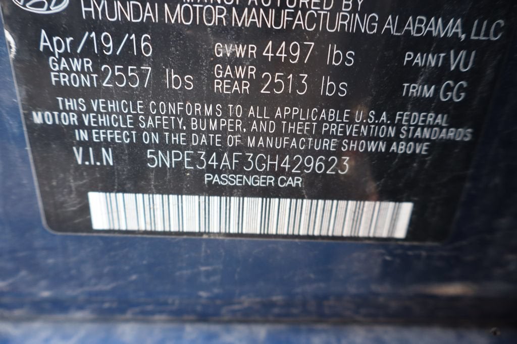 2016 Hyundai Sonata Limited