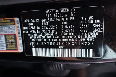 2022 Kia Sorento LX