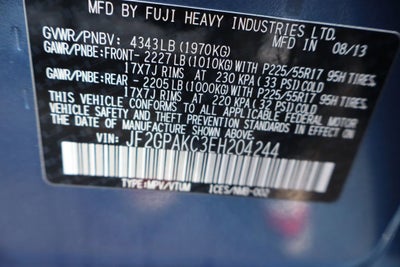 2014 Subaru XV Crosstrek Base