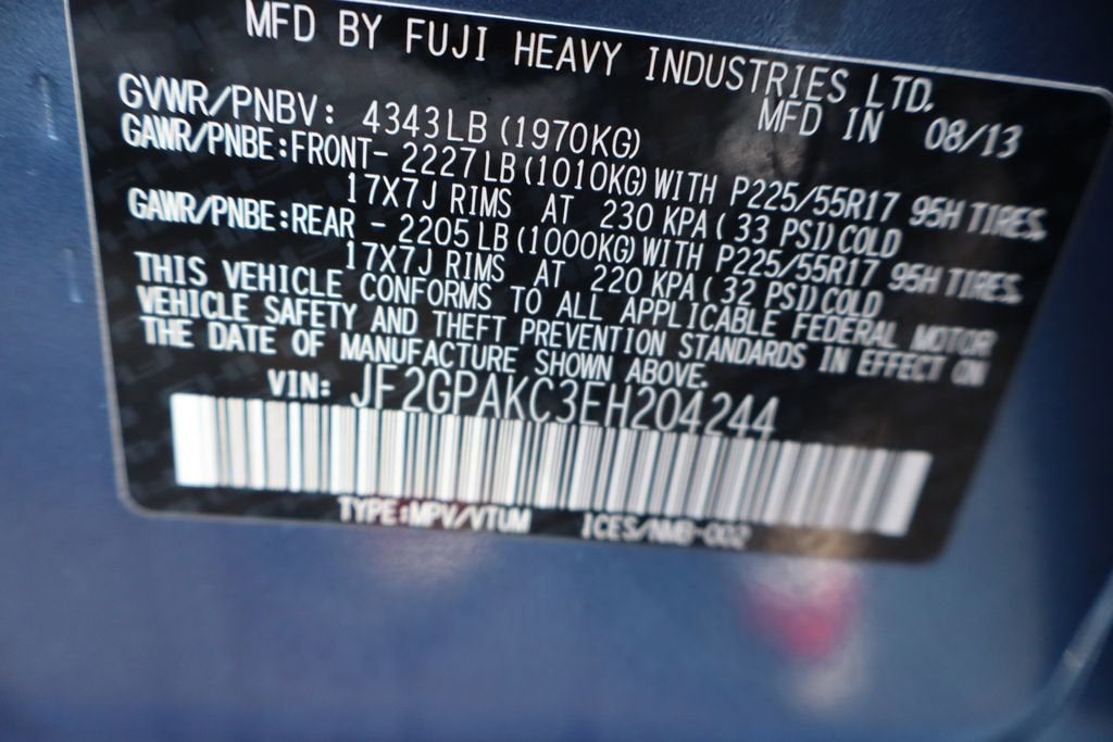 2014 Subaru XV Crosstrek Base
