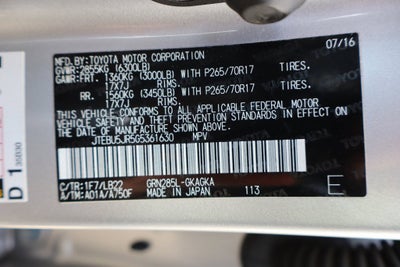 2016 Toyota 4Runner Limited