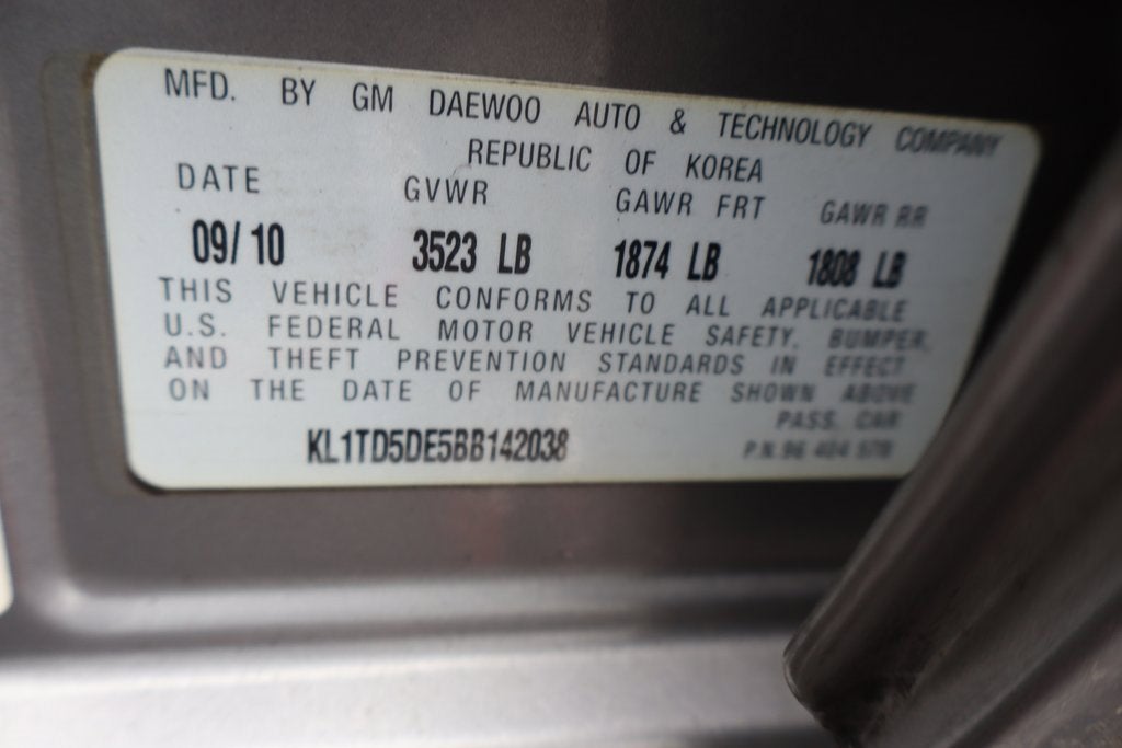 2011 Chevrolet Aveo LT w/1LT