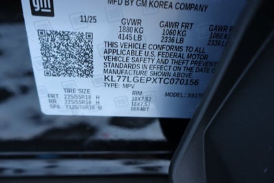 2026 Chevrolet Trax 1RS